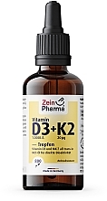 Вітамін D3 + K2 - ZeinPharma Vitamin D3 (1000 I.U.) + K2 (20 µg) Drops — фото N2
