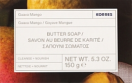 Парфумерія, косметика Мило - Korres Guava Mango Butter Soap