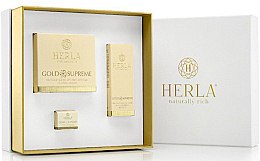 Духи, Парфюмерия, косметика Набор - Herla Gold Supreme I (cr/50ml + cr/5ml + ser/15ml)