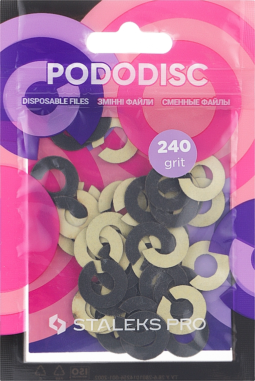 Сменные файлы-кольцо для педикюрного диска, Pododisk 240 грит - Staleks Pro S — фото N1