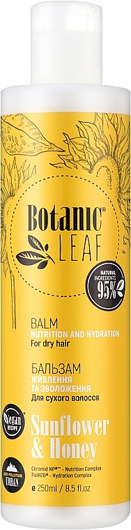 Бальзам для сухого волосся "Живлення та зволоження" - Botanic Leaf