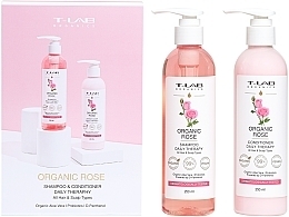 Духи, Парфюмерия, косметика Набор - T-Lab Professional Organic Rose Shampoo And Conditioner Set (shm/250ml + cond/250ml)