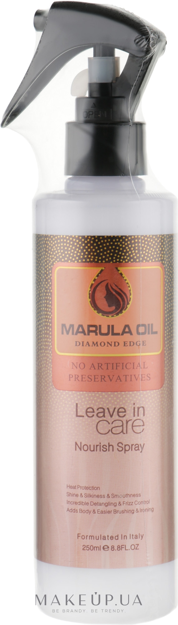 Спрей-олія для відновлення волосся, з олією марули - Bingo Hair Cosmetic Marula Oil — фото 250ml