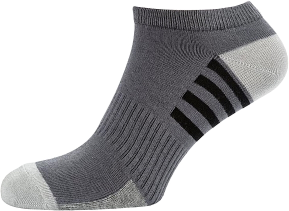 Шкарпетки чоловічі короткі "Спорт" RT1321-069, сірі - Modna Zona — фото N1