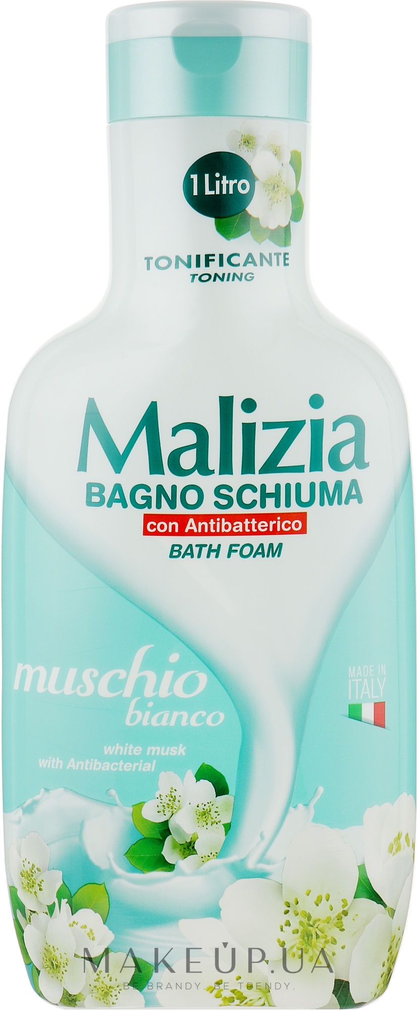 Піна для ванни "Білий мускус" - Malizia Bath Foam White Musk — фото 1000ml