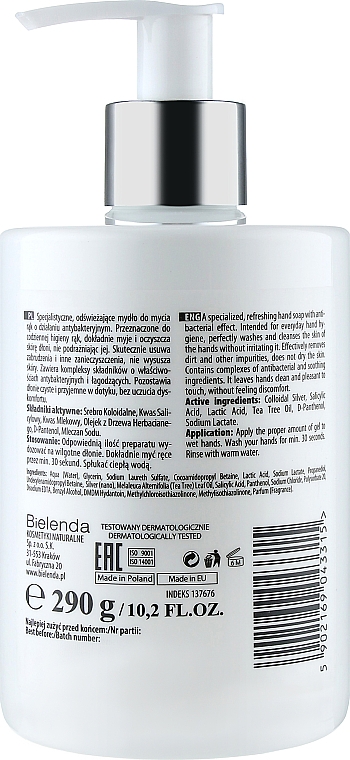 Антибактериальное освежающее мыло - Bielenda Professional Antibacterial Refreshing Soap — фото N2