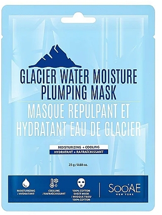 Маска для обличчя - Soo'AE Glacier Water Moisture Plumping Mask — фото N1