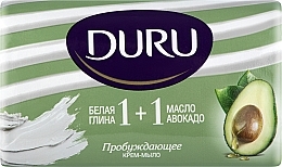 Парфумерія, косметика Крем-мило "Біла глина та олія авокадо" - Duru 1+1 Soap