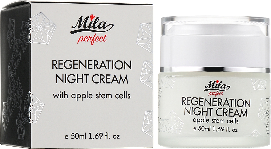 Відновлювальний нічний крем зі стволовими клітинами яблука - Mila Regeneration Night Cream With Apple Stem Cells — фото N2