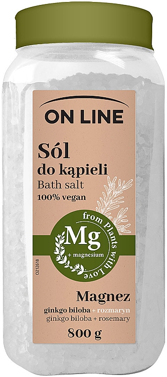 Соль для ванны "Гинкго билоба и розмарин" - On Line Bath Salt — фото N1