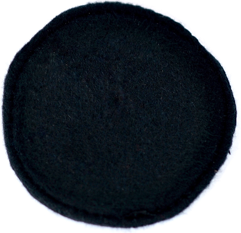 Багаторазова подушечка для зняття макіяжу, чорна - Ovium — фото N1
