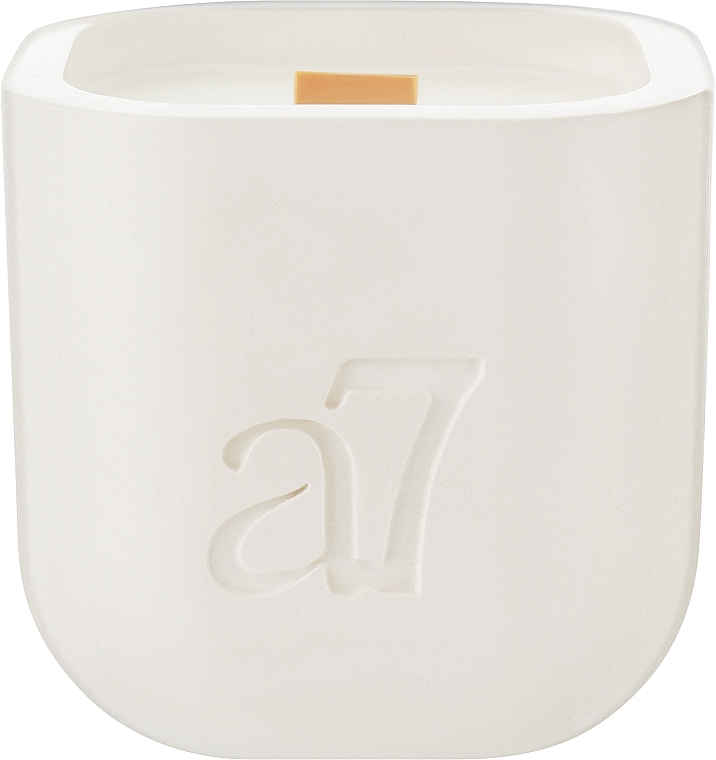 Ароматическая соевая свеча, белая - A7 Candles Amber&Sage — фото N5
