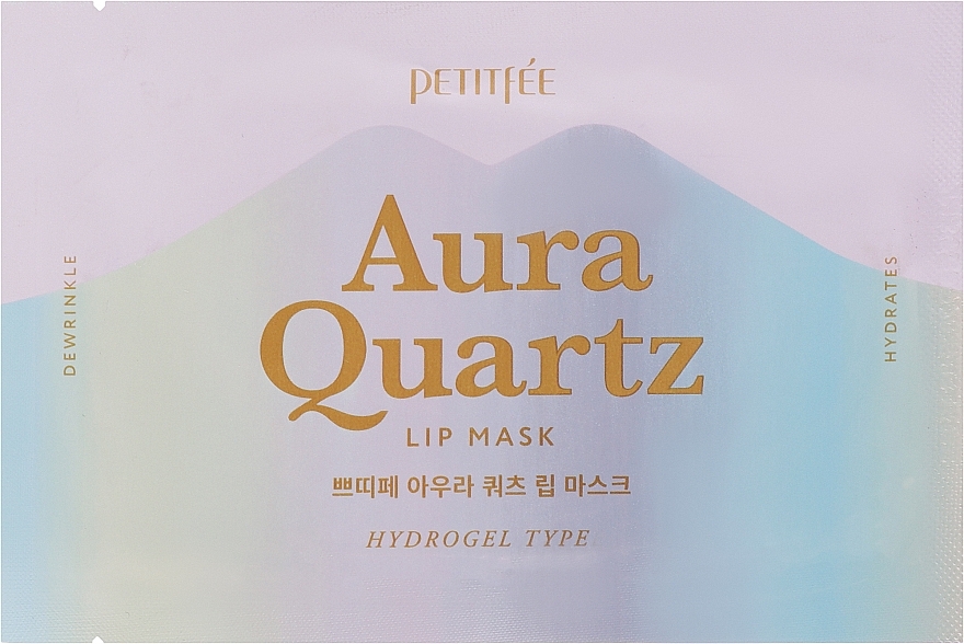 Увлажняющая гидрогелевая маска для губ с экстрактом жемчуга - Petitfee & Koelf Aura Quartz Lip Mask Hydrogel Type — фото N1