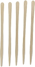 Набор деревянных шпателей для нанесения воска маленькие №2, 100 шт - Nikk Mole — фото N1