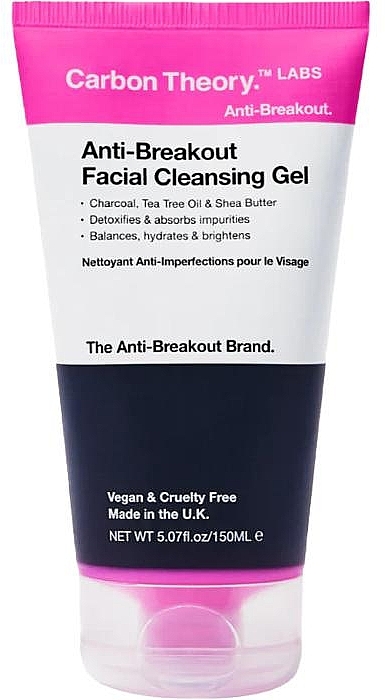 Очищающий гель для лица - Carbon Theory Anti-Breakout Facial Cleansing Gel — фото N1