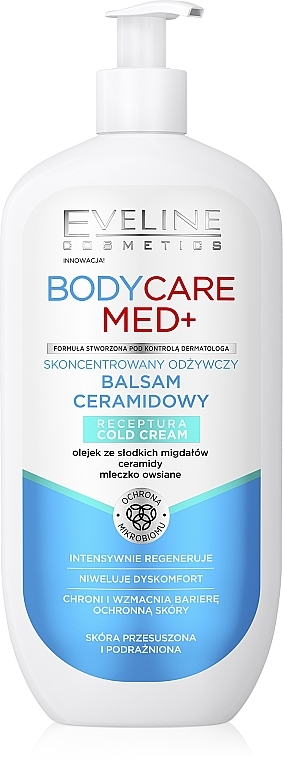 Лосьйон для тіла - Eveline Cosmetics Body CareMed+ Balm Ceramide — фото N1