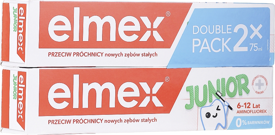 Набор зубных паст для детей - Elmex Junior Toothpaste (2xtoothpaste/75ml) — фото N1