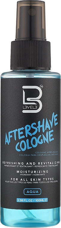 Одеколон после бритья - Level3 Aftershave Cologne Aqua  — фото N1