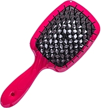 Духи, Парфюмерия, косметика Расчёска для волос, розовая с черным - Hollow Comb Superbrush Plus Pink Black