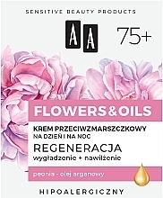 Дневной и ночной крем от морщин 75+ - AA Flowers & Oils Night And Day Anti-Wrinkle Cream  — фото N2