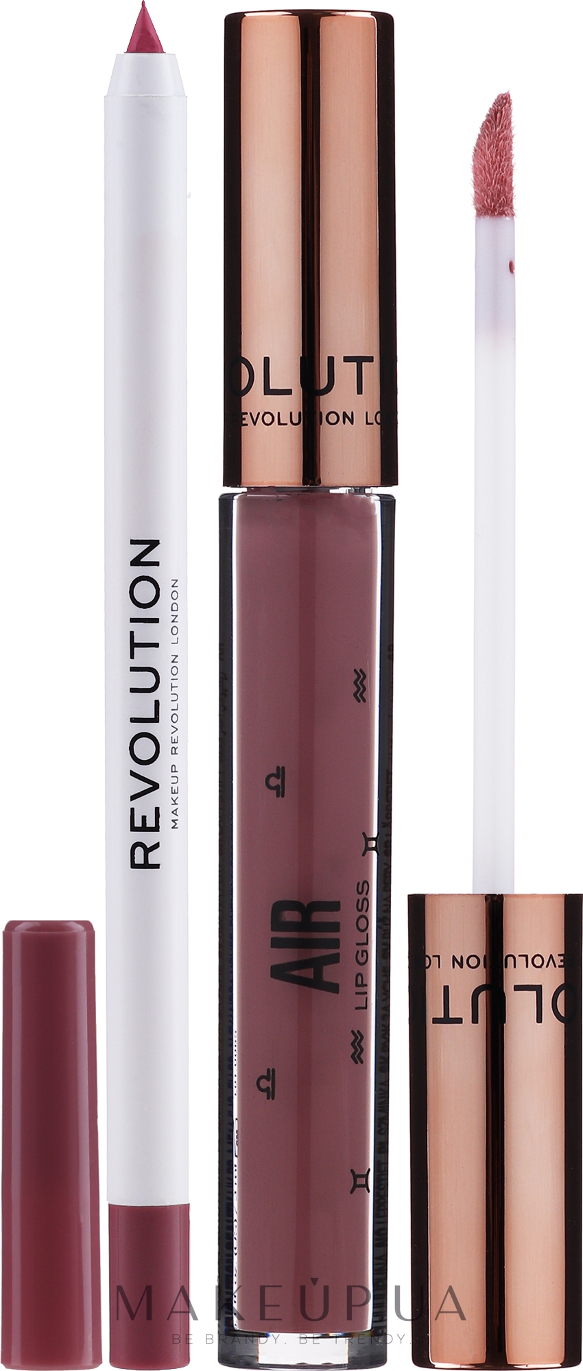 Набір для губ - Makeup Revolution Fantasy Lip Kit (ip/gloss/3ml + lip/liner/1g) — фото Air