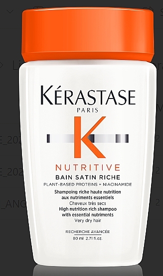 ПОДАРОК! Белая косметичка с тревел-форматами шампуня и фондана - Kerastase Nutritive — фото N2