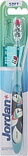 Парфумерія, косметика М'яка зубна щітка, темно-синя з пейзажем - Jordan Individual Clean Soft №1