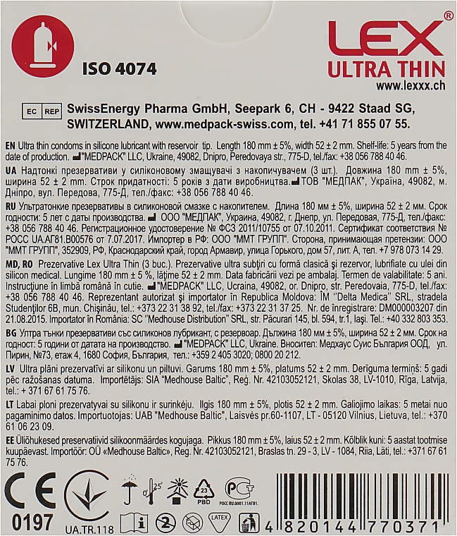 Презервативи "Ultra Thin" - Lex — фото N2