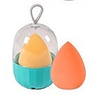 Спонж для макияжа в футляре, 38426, оранжевый - Top Choice Blender Sponge With Case — фото N1