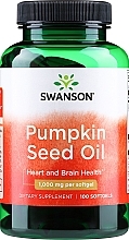 Духи, Парфюмерия, косметика Пищевая добавка тыквенная, 100 шт. - Swanson Pumpkin Seed Oil 1000 mg