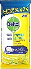 Духи, Парфюмерия, косметика Салфетки гигиенические, 24шт - Dettol Citrus Wipes