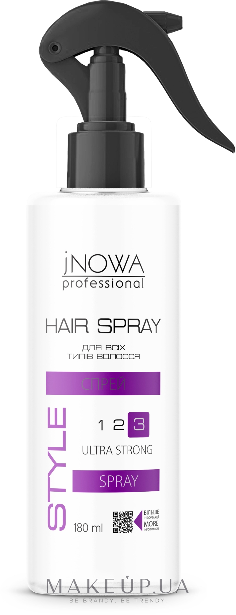 Профессиональный жидкий лак ультрасильной фиксации - JNOWA Professional Style 3 Ultra Strong — фото 180ml