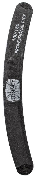 Пилочка для нігтів, 100/180, чорна, "RN 00252" - Ronney Professional — фото N1