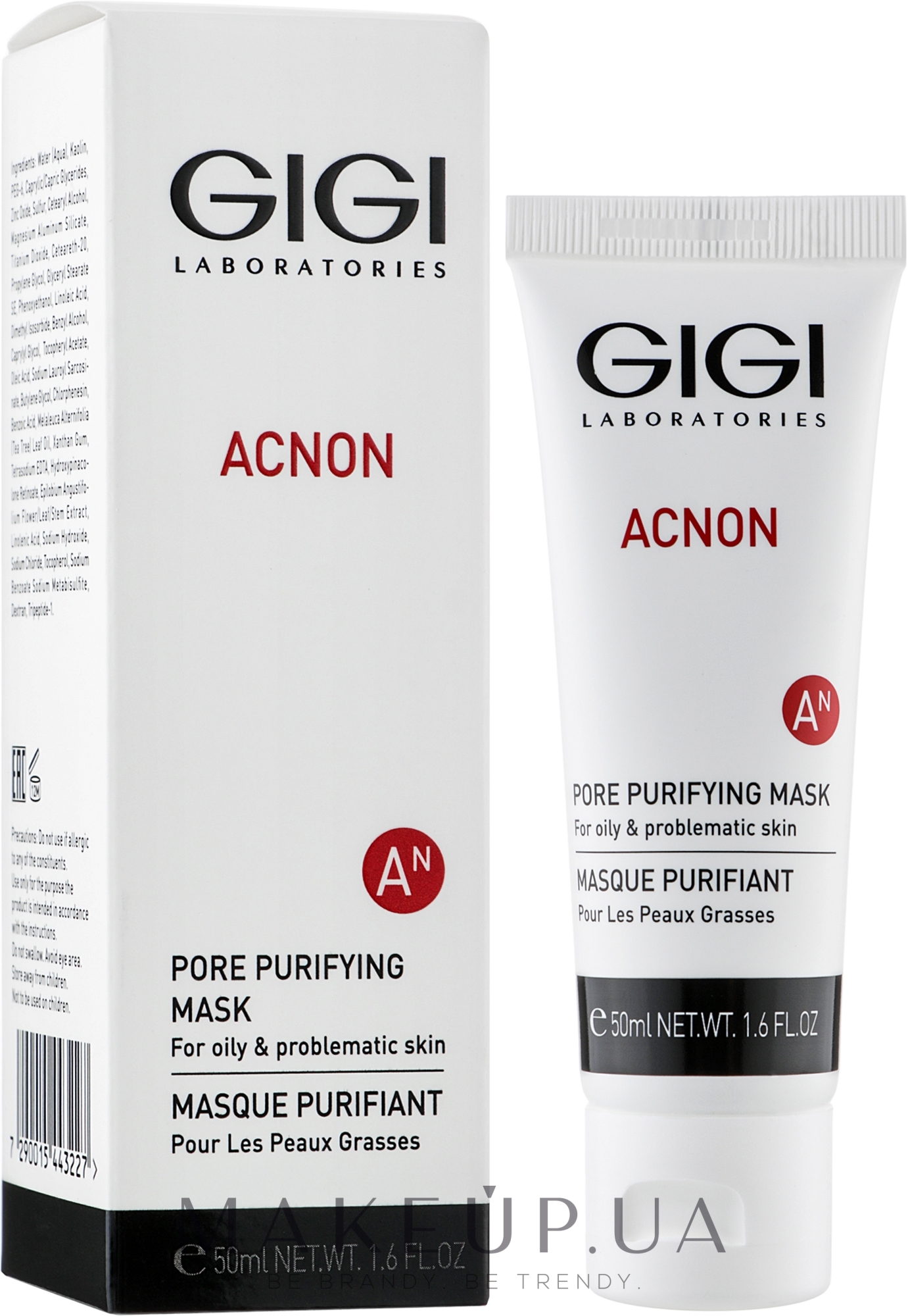 Маска для глубокого очищения пор - Gigi Acnon Pore Purifying Mask — фото 50ml