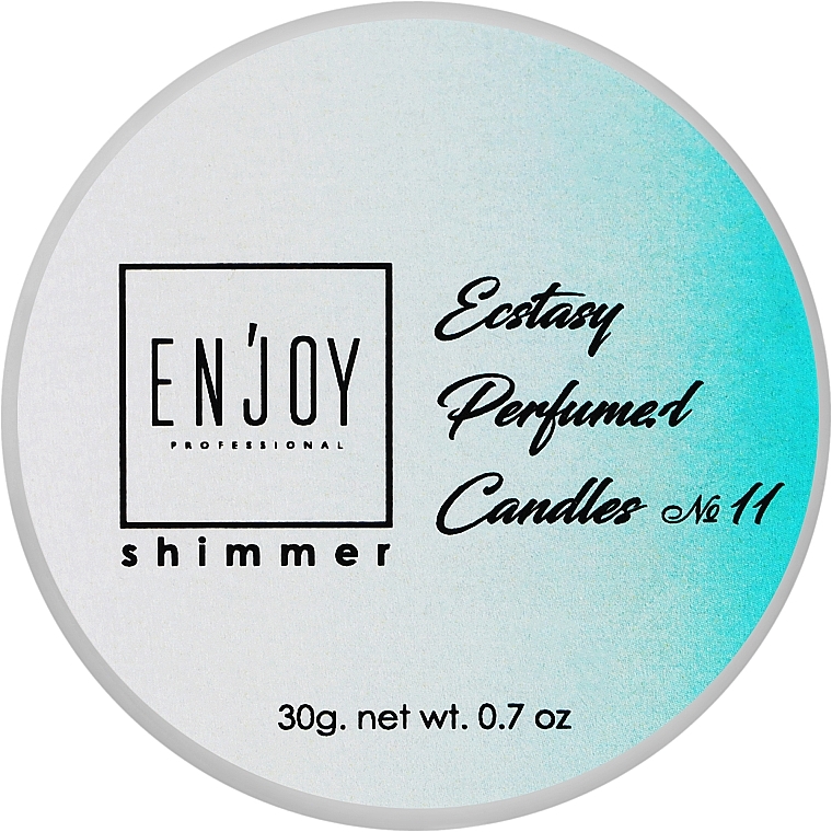Парфумована масажна свічка - Enjoy Professional Shimmer Perfumed Candle Ecstasy #11 — фото N1