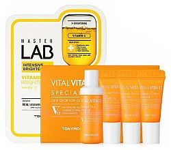 Парфумерія, косметика Набір - Tony Moly Vital Vita 12 Special Kit (toner/20/ml + serum/5/ml + cream/5/ml + cream/5/ml)