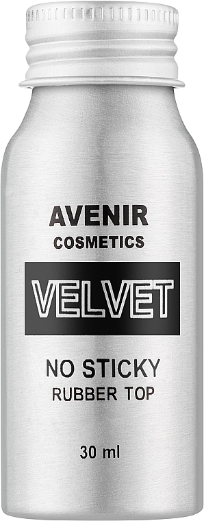 Матовий топ без липкого шару - Avenir Cosmetics Velvet Rubber Top