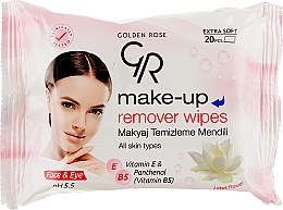 Парфумерія, косметика Серветки для зняття макіяжу - Golden Rose Extra Soft Make-up Remover Wipes