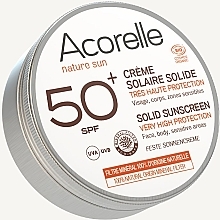 Парфумерія, косметика Твердий сонцезахисний крем SPF 50+ - Acorelle Solid Sunscreen Very High Protection SPF 50+