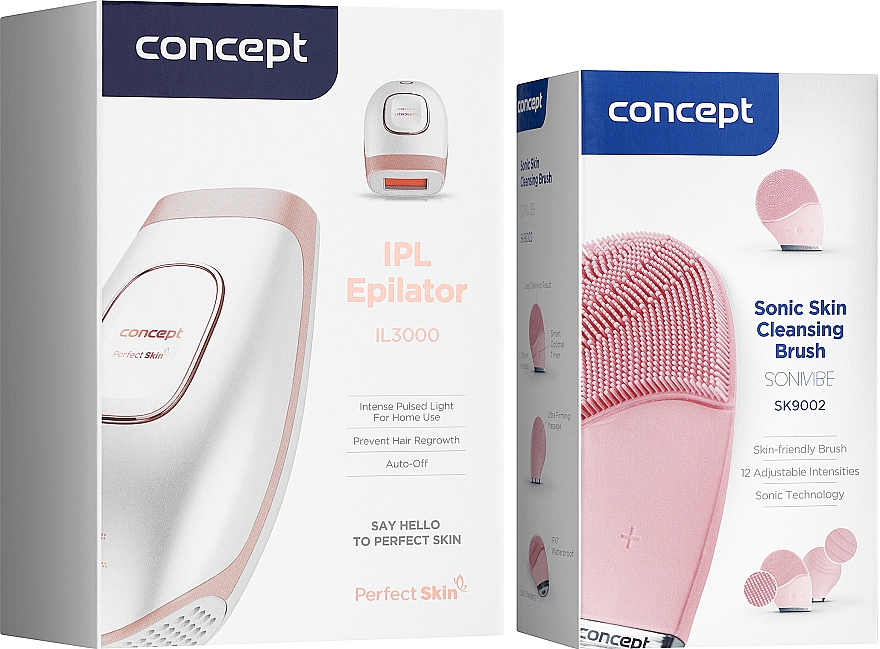 Набор - Concept Perfect Skin (epilator/1pcs + cl/brush/1pcs) — фото N1