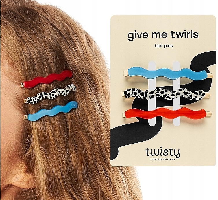 Набір заколок для волосся, 3 шт. - Twisty Give Me Twirls Set A — фото N2