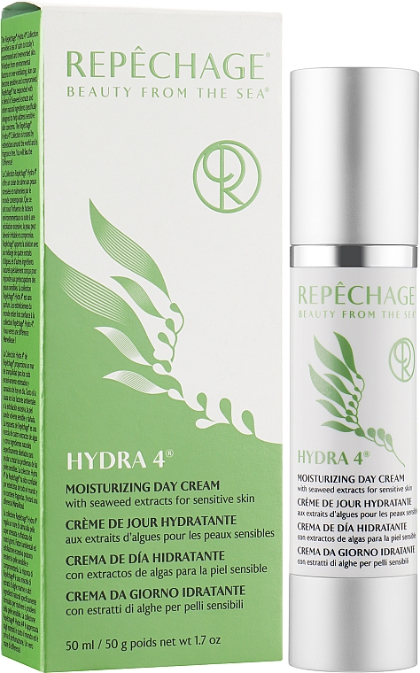 Увлажняющий дневной крем с экстрактами морских водорослей - Repechage Hydra 4 Day Protection Cream For Sensitive Skin — фото N2