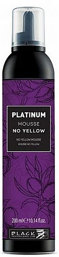 Тонувальний мус для світлого волосся - Black Professional Platinum Mousse No Yellow — фото N1