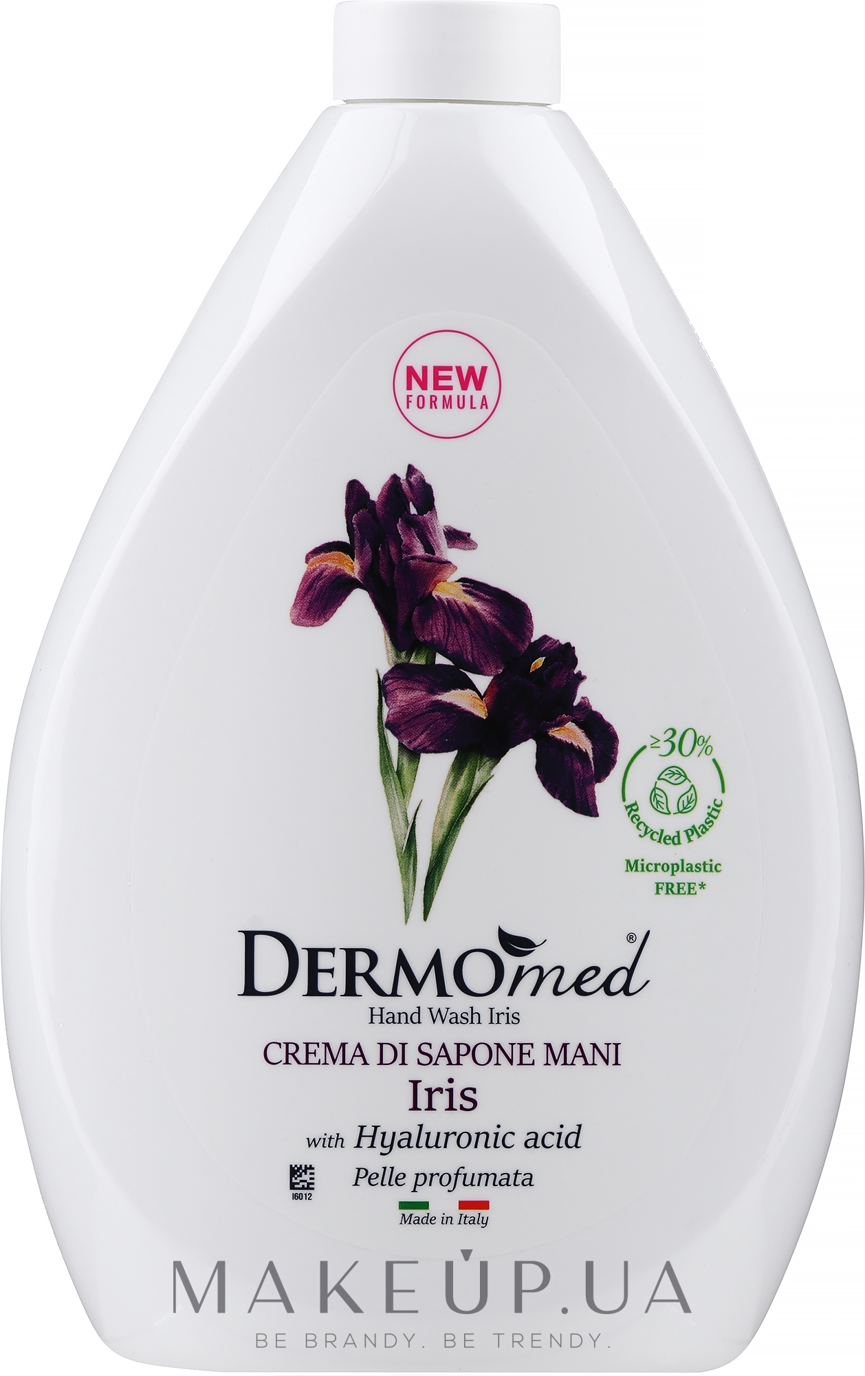 Крем-мило "Тальк і ірис" - Dermomed Cream Soap Talc And Iris (запасний блок) — фото 1000ml
