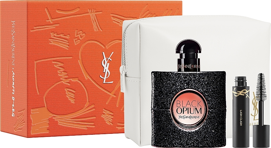 Yves Saint Laurent Black Opium - Набор (edp/50ml + mascara/2ml + pouch)