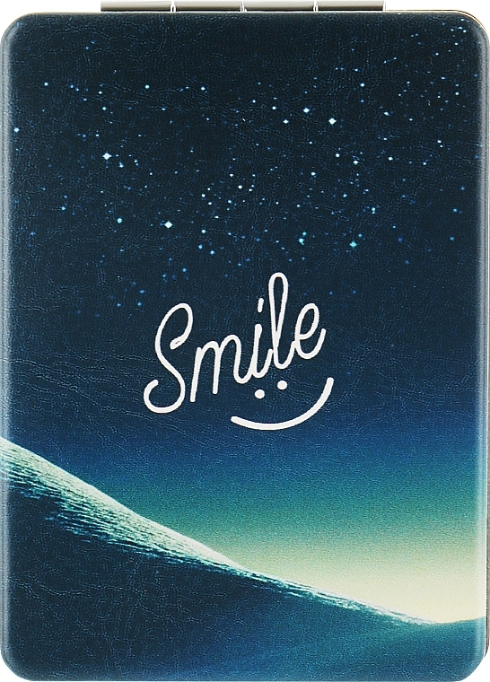 Дзеркало косметичне "Smile", прямокутне, темно-синє - SPL — фото N1