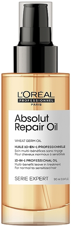Восстанавливающее масло для поврежденных волос - L'Oreal Professionnel Absolut Repair Oil — фото N1