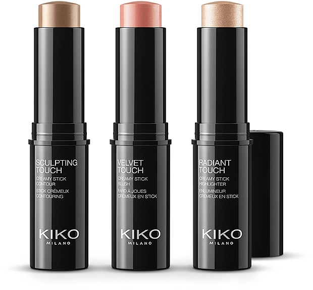 Набір для макіяжу обличчя - Kiko Milano Contouring Face Set (scult/10g + blush/10g + highl/10g) — фото N4