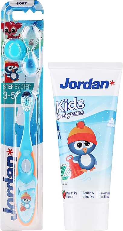 Набор с пингвином - Jordan (toothbrush/1pc + toothpaste/50ml) — фото N1
