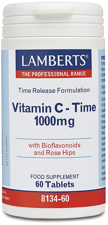 Пищевая добавка "Витамин C", 1000 мг - Lamberts Vitamin C Time 1000mg — фото N1